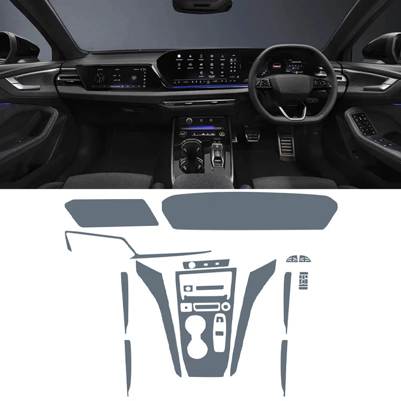 For Audi A5 B10 2025-2026 Automotive Interior Center Console Anti-scratch Sticker LCD Display Matte TPU Protective Film PPF