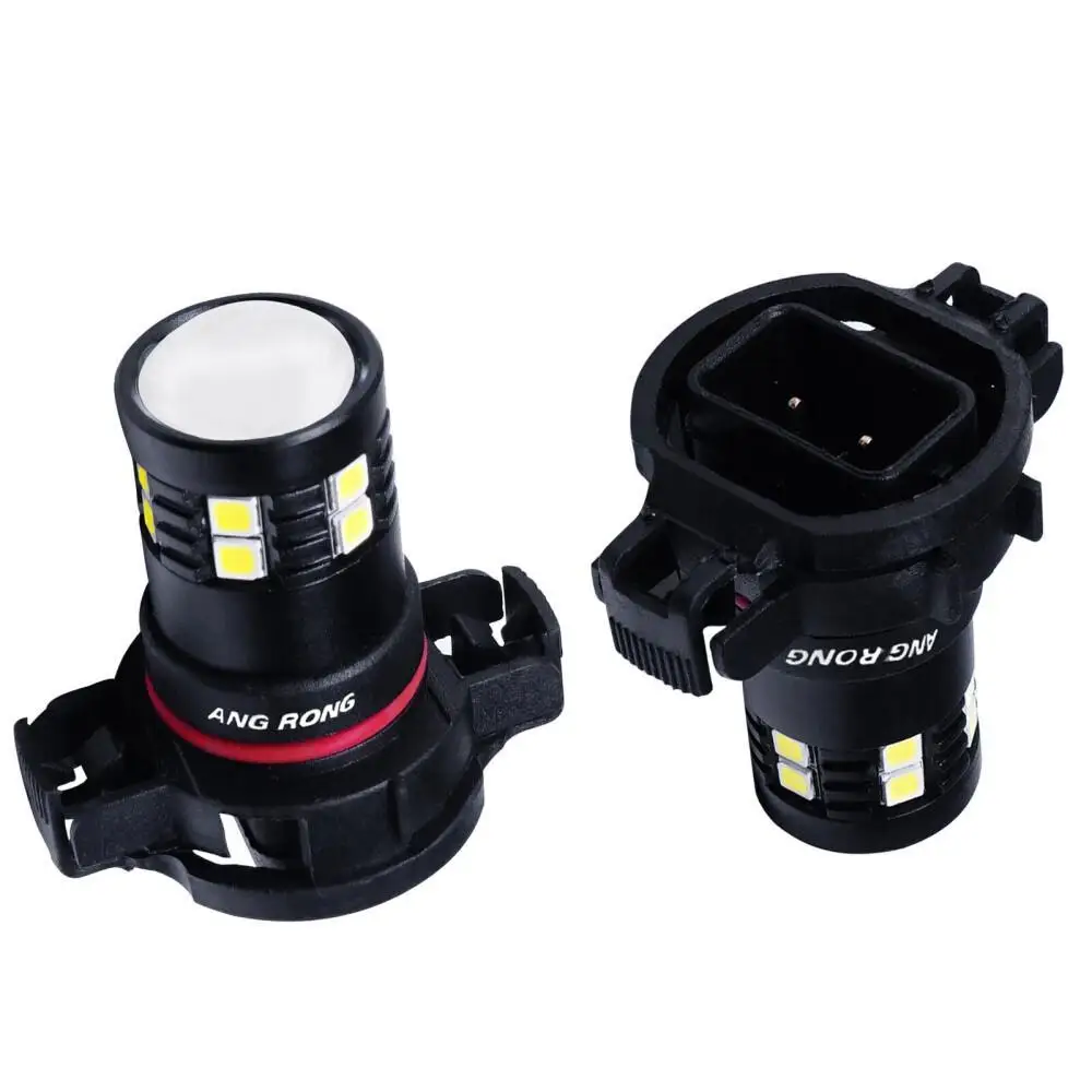 2x H16 PS19W PSX24W 15 SMD 3030 LED Daytime Running Light Bulbs Fits Peugeot 5008 For Audi A3 8P W/ Halogen Headlight Model