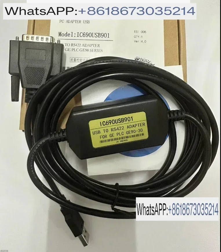 

1pcs IC690USB901 Programming Cable For GE90-70 / 90-30 Series / download cable IC690USB90