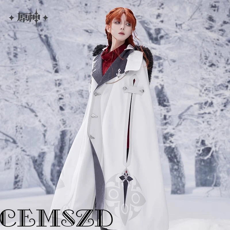 

[Genuine] Hot Game Genshin Impact FROST And FLAME The Doctor Pantalone Cosplay Plush Long Cape Anime Cartoon Hooded Sweater