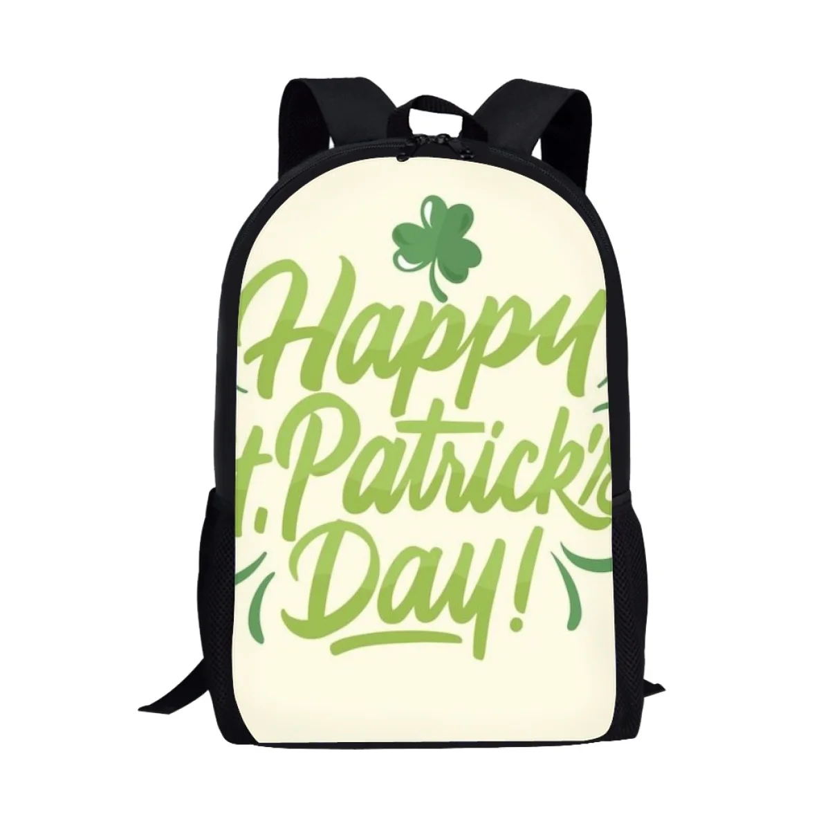 Tas sekolah untuk anak laki-laki dan perempuan tas buku mode St.Patrick Day Clover ransel kasual harian Remaja anak-anak ransel bepergian tahan lama