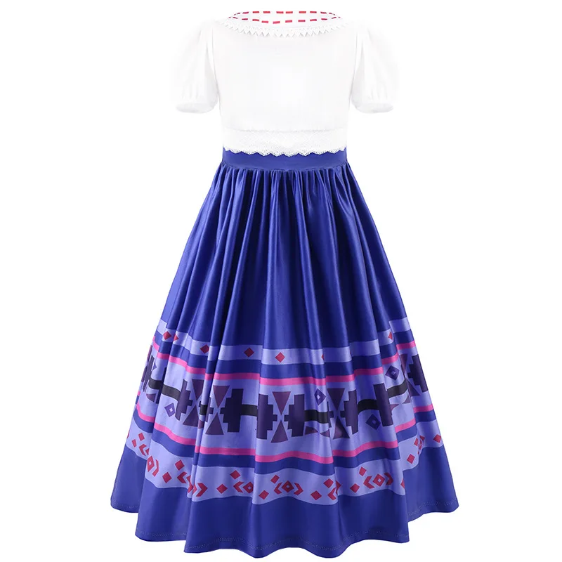 أزياء لويزا التأثيرية للفتيات فستان الأميرة الطويل الأنيق من الدانتيل للأطفال من إنكانتو للهالوين ملابس تنكرية لحفلات أعياد الميلاد