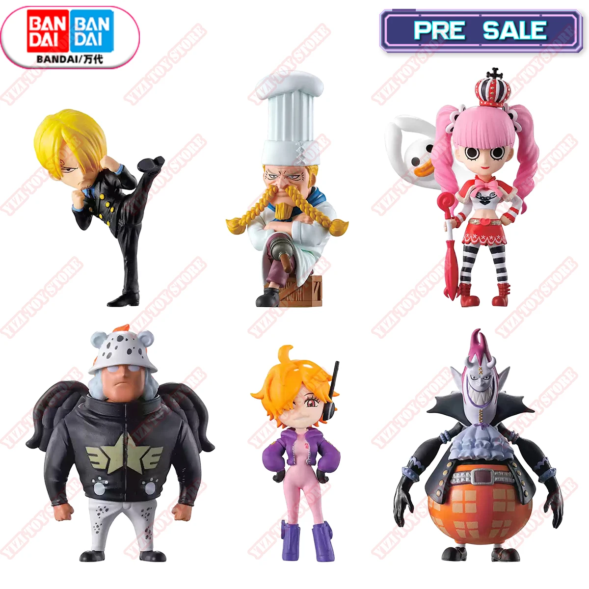 

Bandai Original ONE PIECE GASHAPON Devil Fruit 23 Moria Sanji Lilith Seraphim Genuine Anime Figure Model Child Collectible Toys