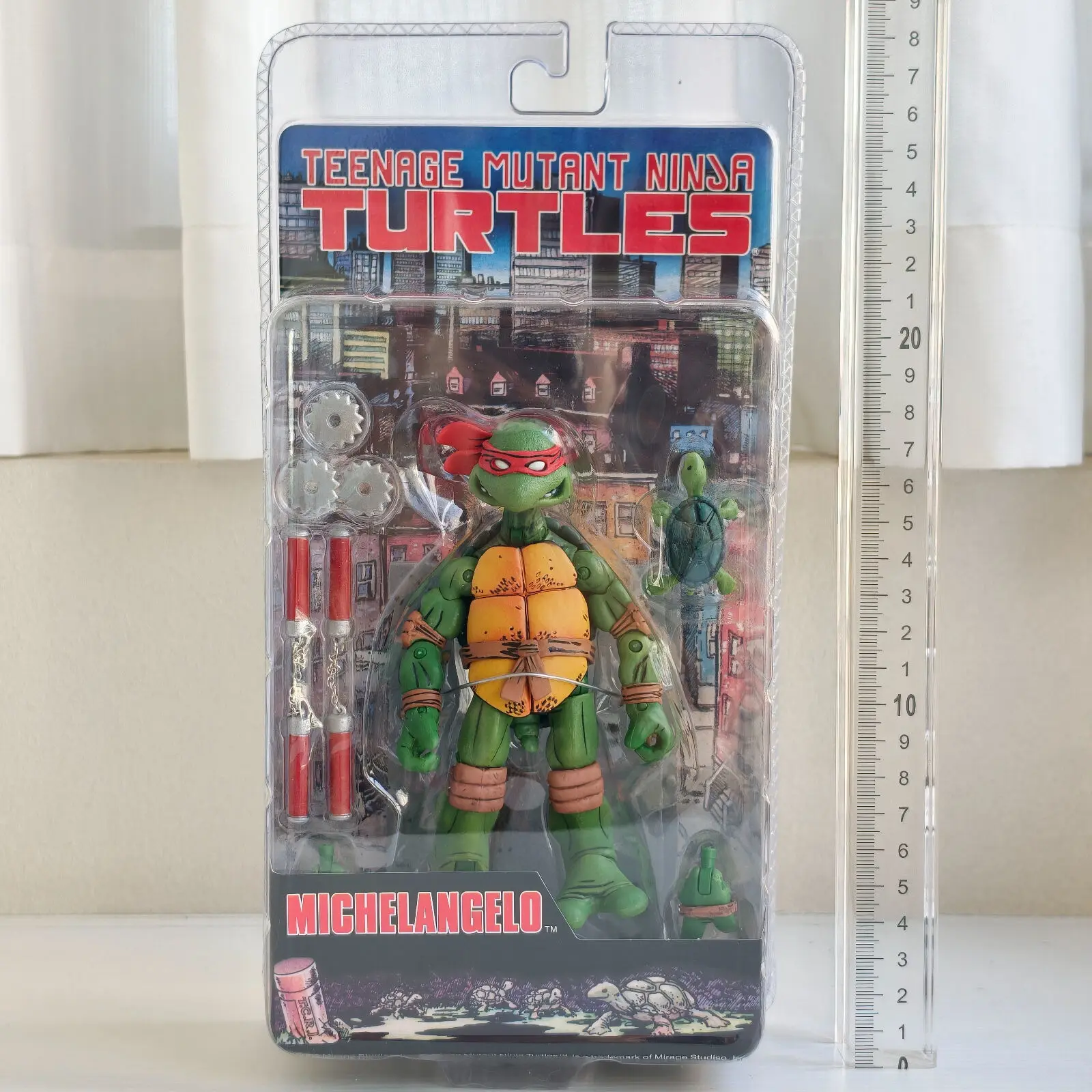 NECA 4th Genera  2008 Anime Figure Teenage Mutant Ninja Street Light Turtles 14CM Model Doll For Gift Birthday Collection - view 2