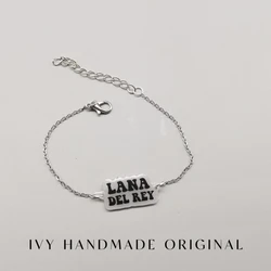 Lana Del Rey Bracelet Stainless Steel Jewelry Lana Del Rey Accessories Custom Bracelet Gifts for Friends Girls