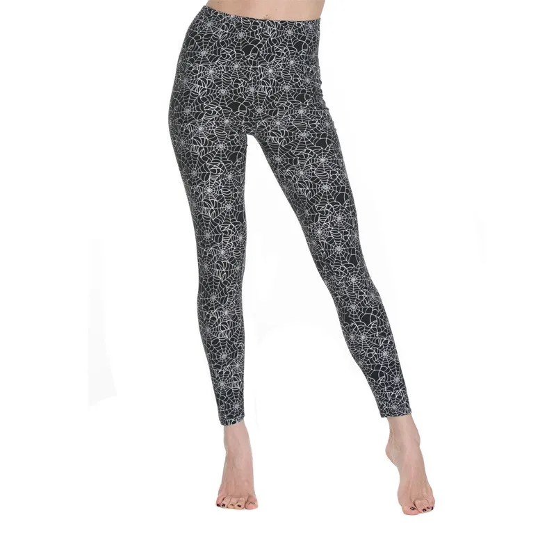 VISNXGI Womans Leggings Gym Legging Hohe Taille Fitness Spinne Web Print Leggings Übung Fitness Weiche Elastizität Push-Up Hosen