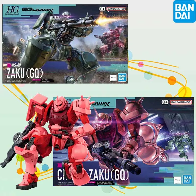 

Bandai Original HG Gundam GQuuuuuuX 1/144 ZAKU Anime Action Figure Assembly Model Toys Collectible Model Ornaments Gifts
