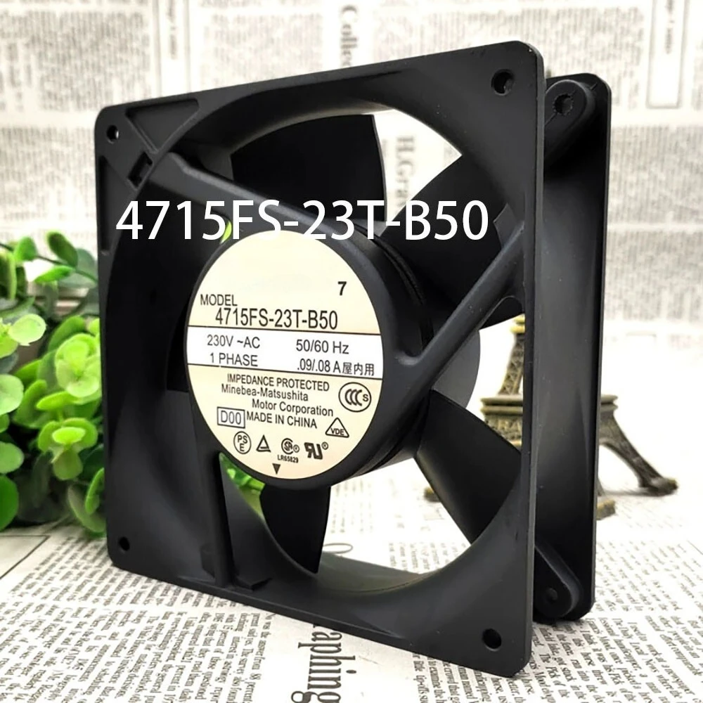 

FOR NMB 120*120*38mm 4715FS-23T-B50 230VAC 16W 0.09A Industrial Case cooling fan