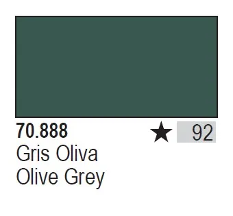 Vallejo Paint Acrylic Spain AV 70888 092 Gris Oliva Olive Grey FS34096 RAL6006  Model Coloring Water-Based Hand Painted Gunpla