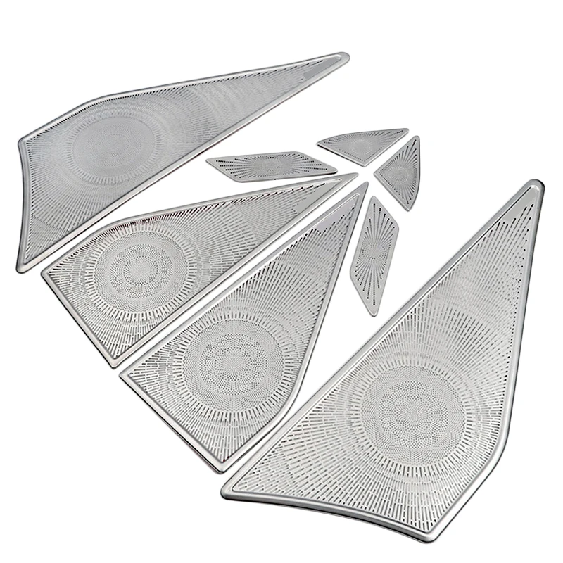 

Stainless Steel Interior Door Stereo Speaker Audio Ring Cover Sound Frame Decoration Trim For Haval H6 2021 2022