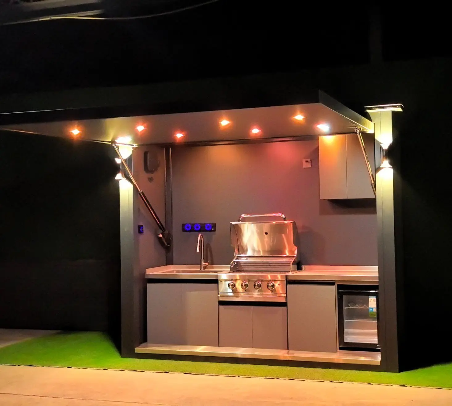 Complete Stainless Steel Outdoor Kitchen Customized