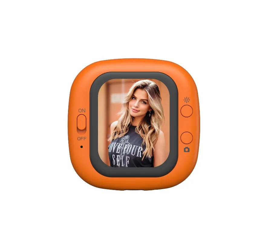 Y40B teléfono Vlog Selfie Monitor pantalla soporte de teléfono Clip montaje cámara trasera Selfies Vlog pantalla de Selfie en vivo Compatible con iPhone