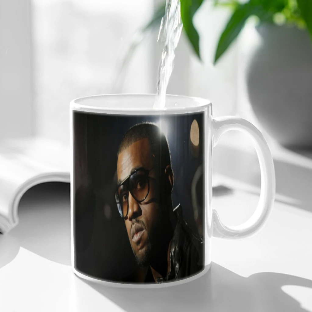 Hip-Hop Rapper Kanye Free shipping Ceramic Cup Coffee Oatmeal Breakfast Cup Creative Personality Mug