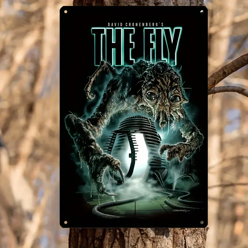 Fly Movie Vintage Metal Sign -  Humorous Wall Art for Home, Bar, Cafe,Outdoor Decor | Perfect Gift Friends
