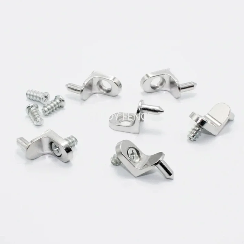 100 Set of Zinc Alloy Positioning Bracket Positioning Screw Plate Holder L-shaped Fixing Screw Cabinet Glass Support Bracket