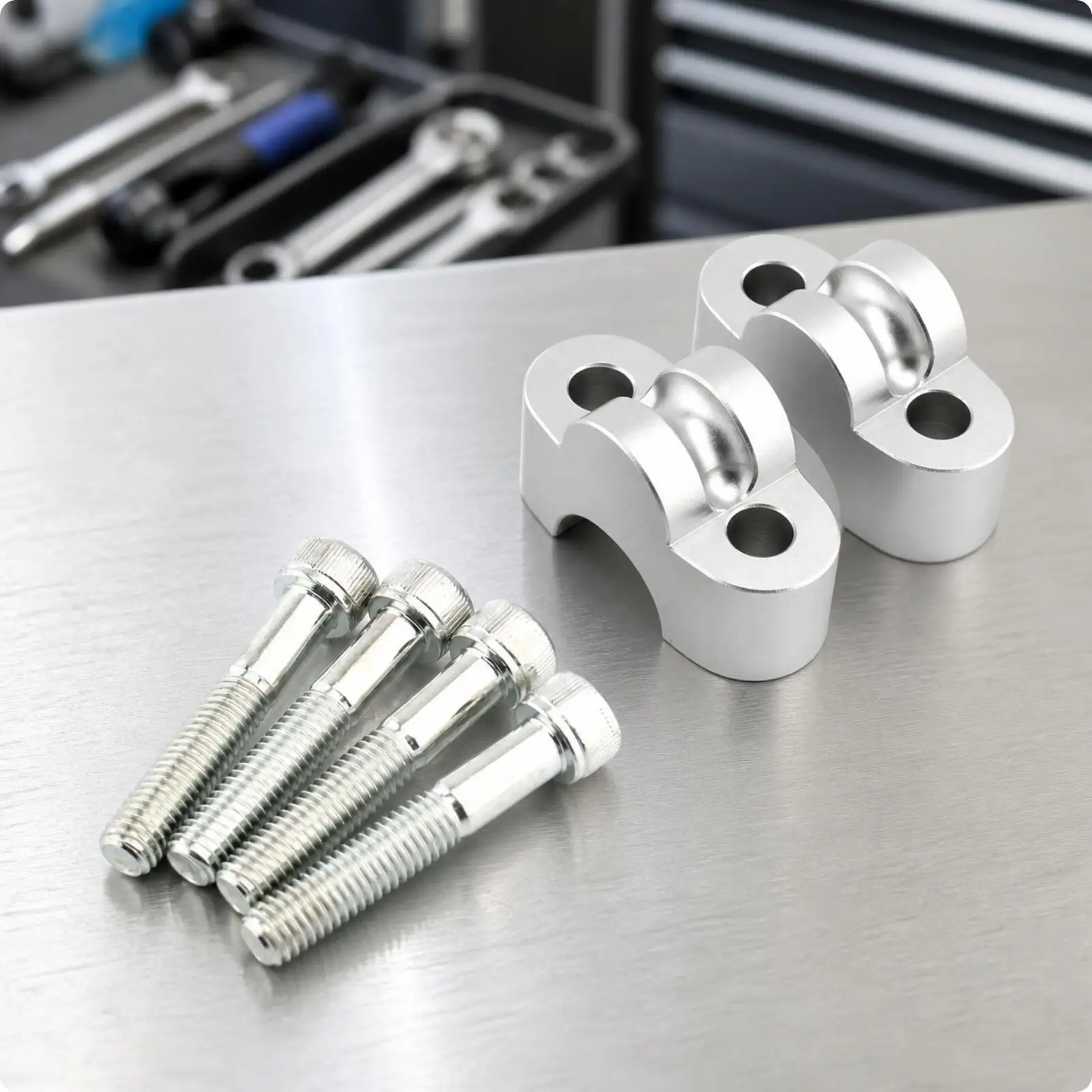 Universal Motorcycle Handlebar Riser 20mm Aluminum Clamp Set for MSX125 Grom Monkey 125 RS 1100EX