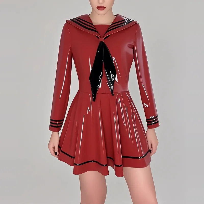 customized-sailor-uniform-jk-uniform-mirror-four-sided-elastic-pu-dress-student-outfit-college-style-performance-costumes