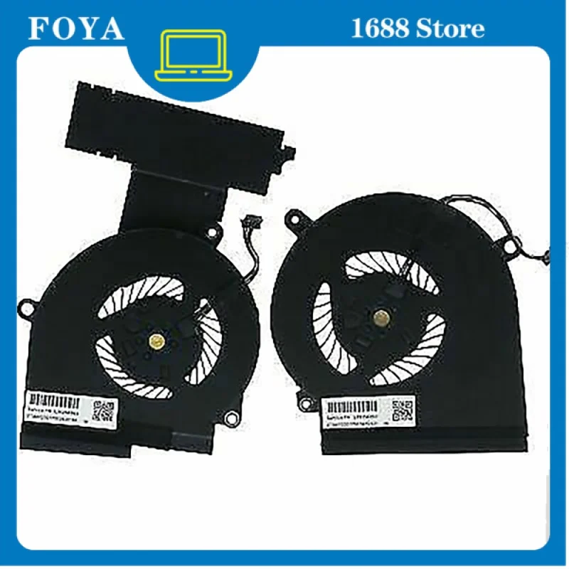 

NEW CPU Fan & GPU Cooling Fan For HP OMEN 4 Pro 15-DC L30204-001 L29354-001 TPN-Q211L 30203-001.