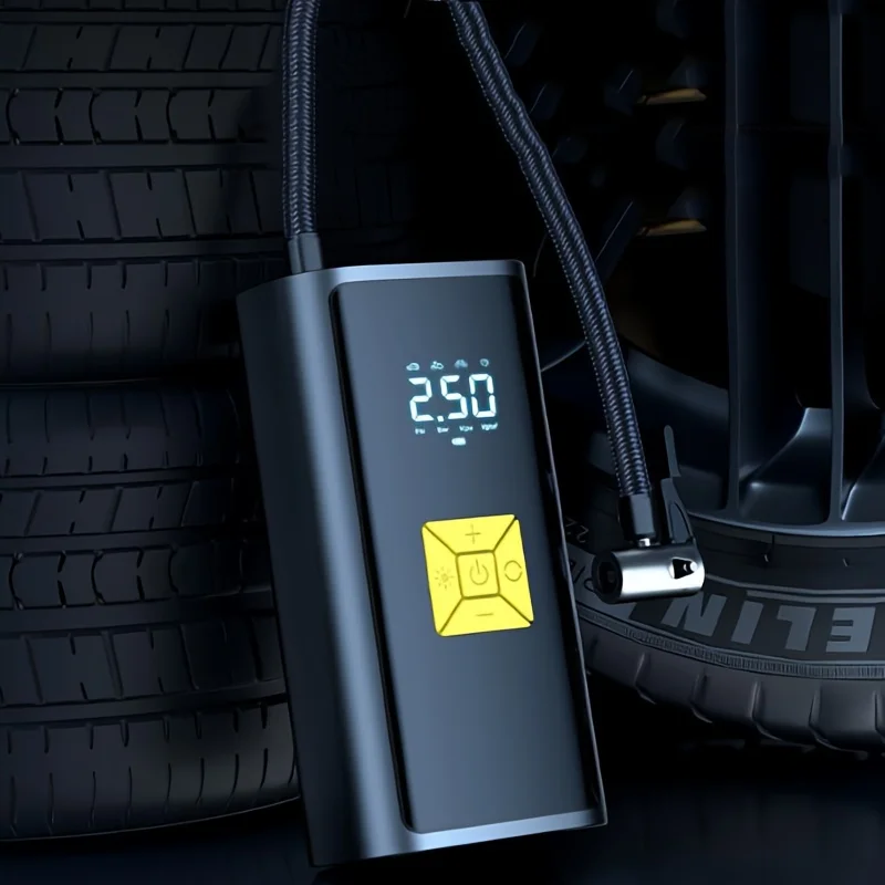 Wireless car air compressor electric tire inflation pump suitable for motorcycle, bicycle, boat, car tire ball