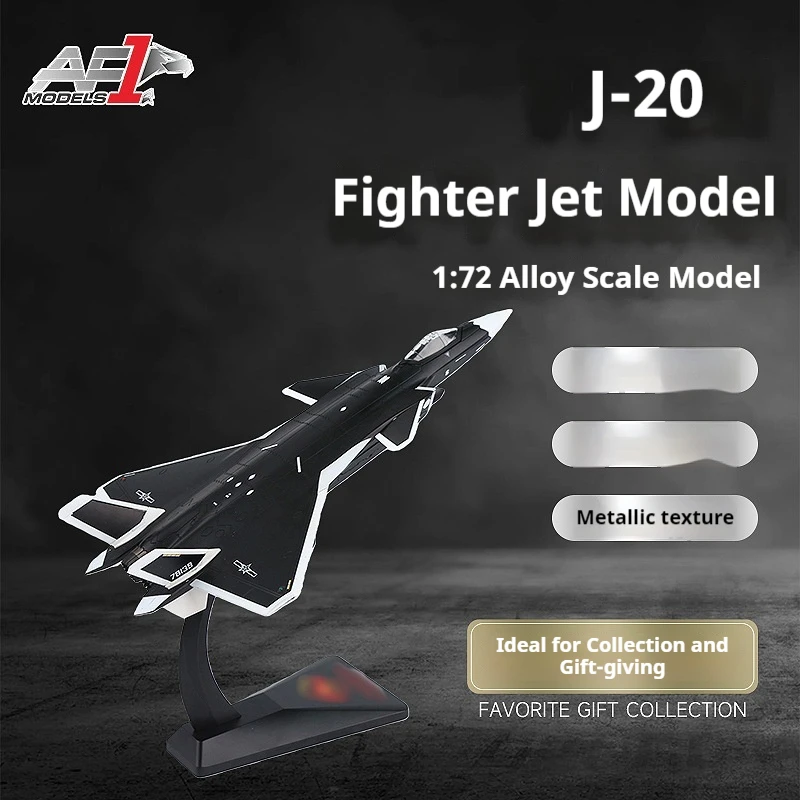 

1:72 модель самолета J-20, высокая имитация пенопласта, модель бомбардировщика из сплава, боевой транспорт, авиационные игрушки