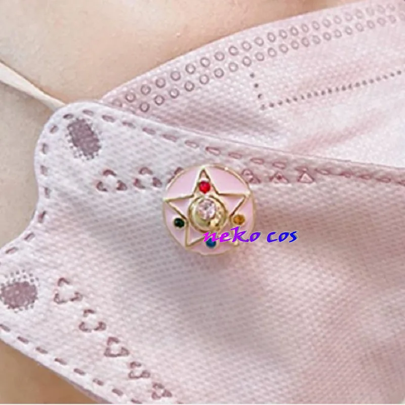 Sailor Moon mask decorative button metal material‌ brooch Silver Crystal Crystal Heart‌ Moon Crisis‌ Water Prism Cosplay view 4