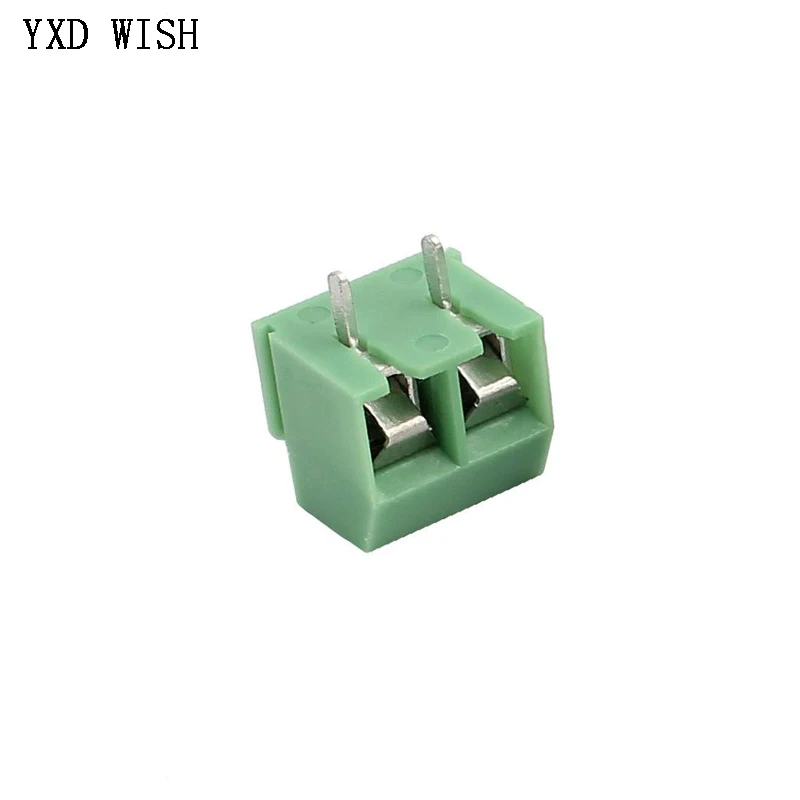 100pcs KF126 5.0mm KF126-2P KF126-3P 2P 3P Straight Pin PCB Screw Terminal Block Connector 250V 8A  Terminals Block Connectors