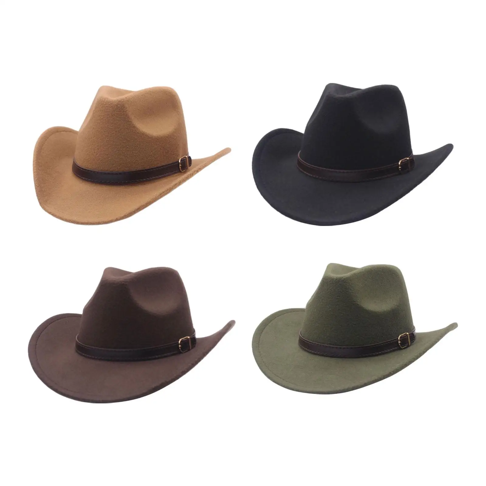 Sombrero de vaquero occidental primavera otoño novedad accesorios de fotografía cómodo sombrero Fedora