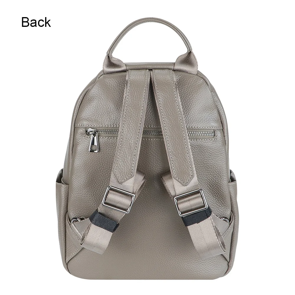 2024 New Genuine leather Ladies Fashion Backpack Large capacity simple Knapsack commuter leisure handbag