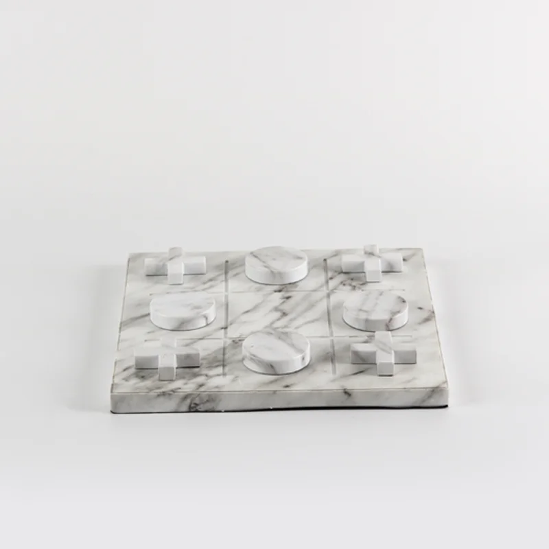 White XO Chessboard Resin Ornament Home Decor Living Room Decoration Knick-Knacks Gifting Ornaments White Chessboard Decorative