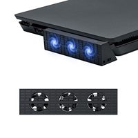 (for PS4 Slim)DOBE Intelligent External Auto Temperature Control 3-Fan Cooling