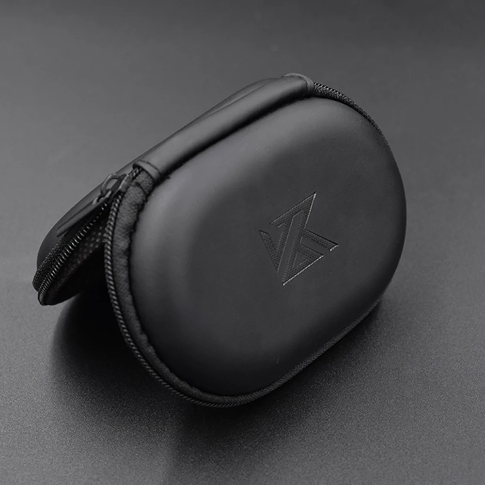PU Leather Earbuds Bags Accessories Wired Earbuds Case Absorption Container Square Shaped for BA10 AS10 ES4 KZ CAA iPhone Huawei