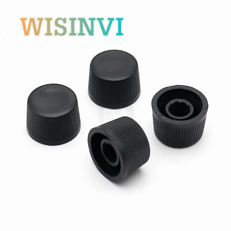 10PCS Plastic Knob Cap Diameter 16mm Height 10.5mm Potentiometer Encoder Knob Flower Shaped / D Shaped Inner Hole 6mm