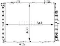 Store code: CR245000S for engine water radiator E-CLASS W210 9702 S210