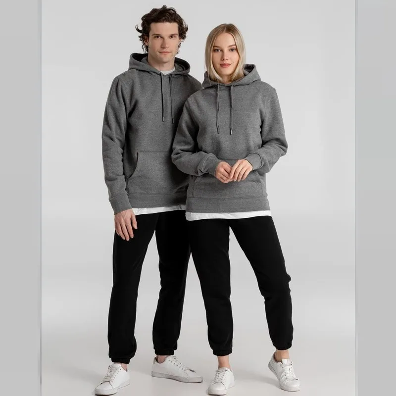 الخريف والشتاء جديد عبر الحدود الأوروبية والأمريكية الرجال الرياضة بلون كنزة بغطاء رأس من الصوف بالجملة هوديي للرجال والنساء