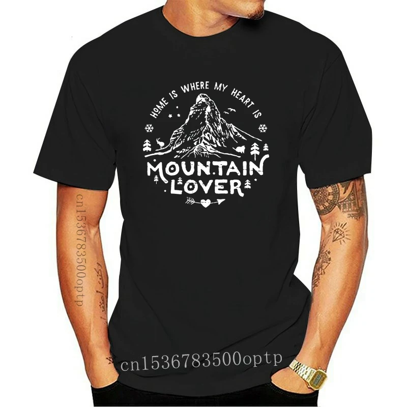 New Mountain Lover Matterhorn T Shirt Men Cotton Casual T-Shirt Mountains Are Calling Matterhorn Climbing Hiking Tees Clothes Su