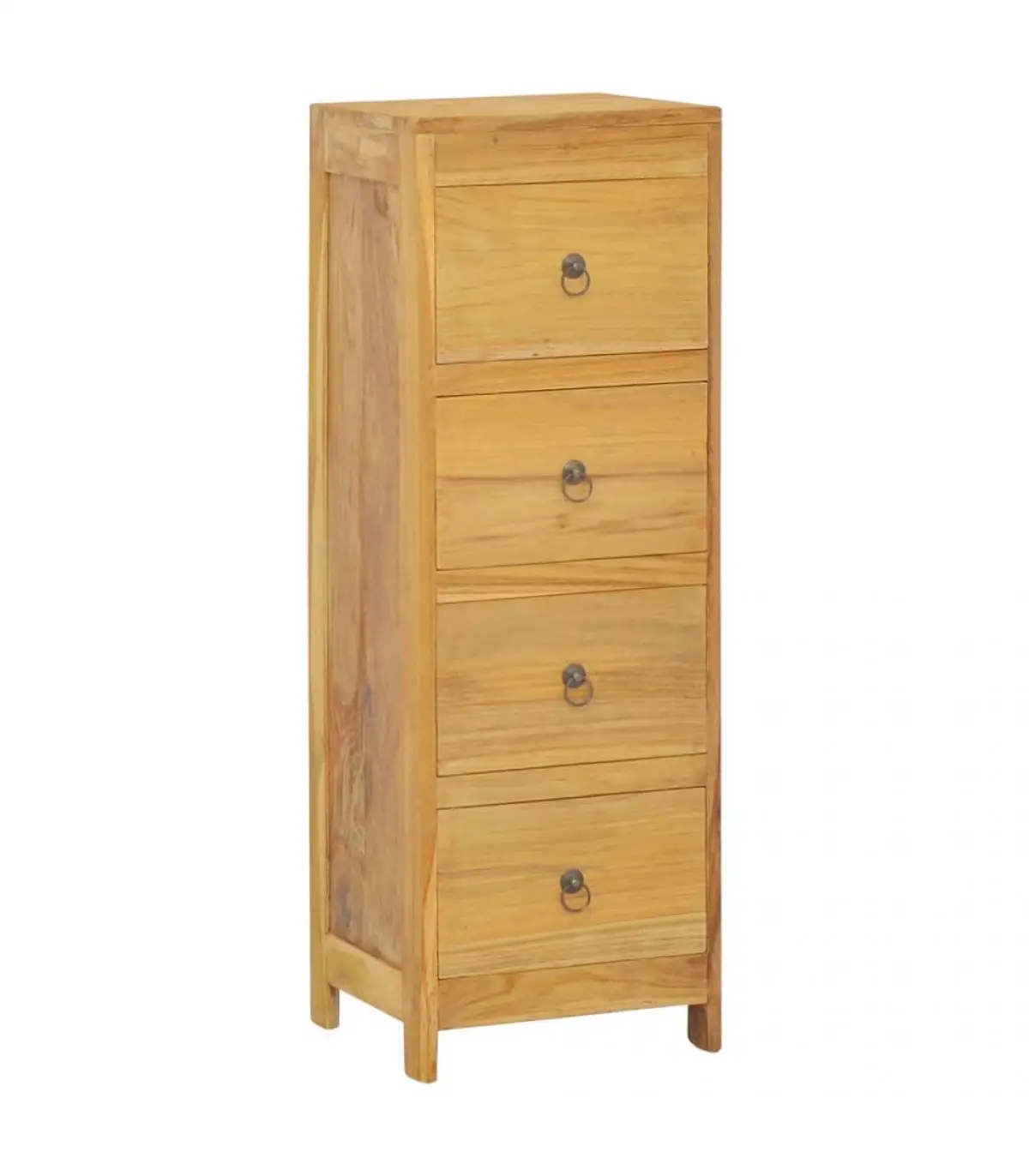 Ecomobel comfortable solid teak wood drawers 30x30x90 cm elegant living room bedroom furniture fast delivery from Spain