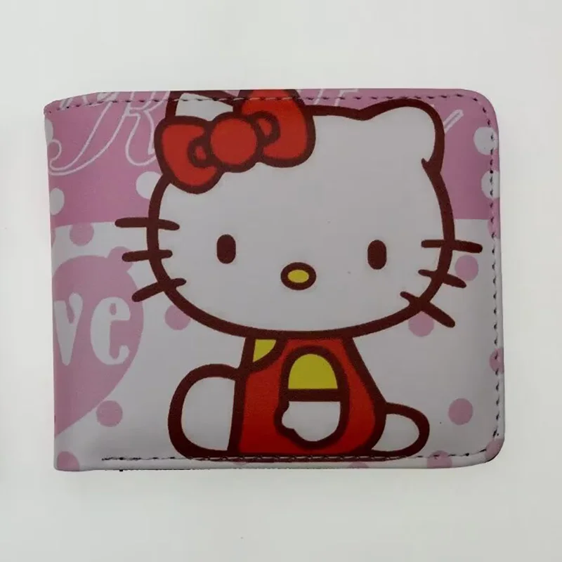 

Hot Sell Anime Wallet Cartoon Hello Kitty Short Purse with Coin Pocket