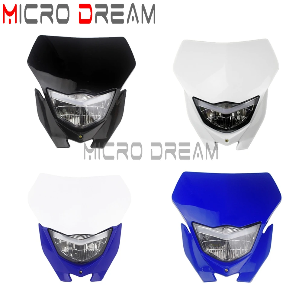 Motorcycle Supermoto Headlight Headlamp For Yamaha WR250 WR450F YZ250 YZ450F  TT-R230 TT-R125 R/F/X YZ250 Dirt Bike Motocross