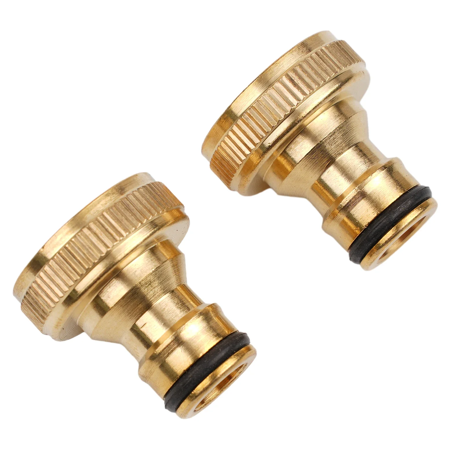 

Tap Thread Connector Hose Quick Adaptor Water Pipe 1.57*1.18in 2PCS 3/4" To 1/2" 4*3cm Brass Faucet Fitting Garden