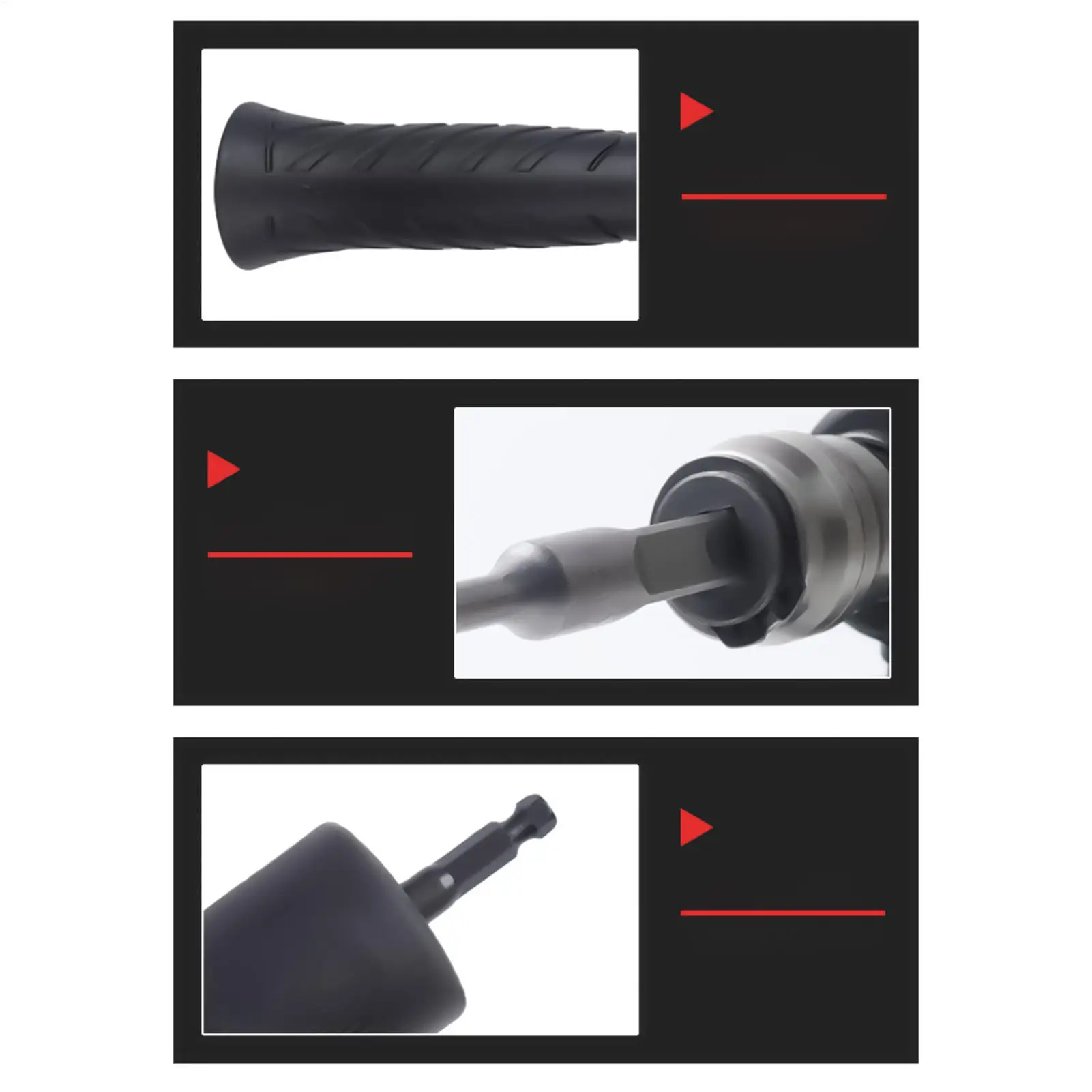 Electric Drill To Hammer Adapter Wear-Resistant Tight Fit Tool Electric Drill To Hammer Conversion Head For Concrete Wall Home