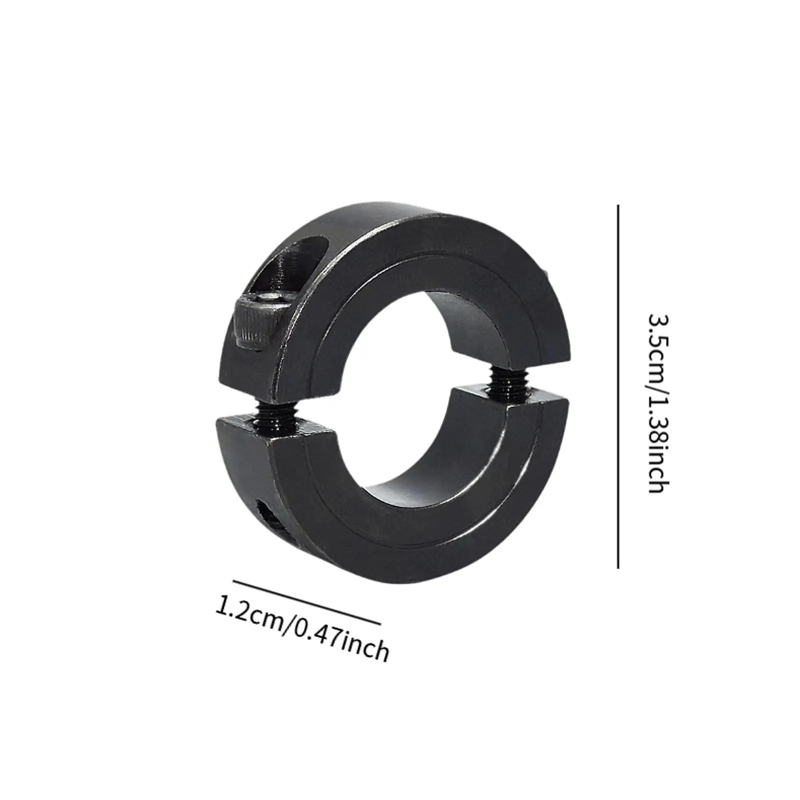 Double Split Clamp on Shaft Collar for Motor Bases Professional Black Color Easily Install for Positioning Accessory Versatile