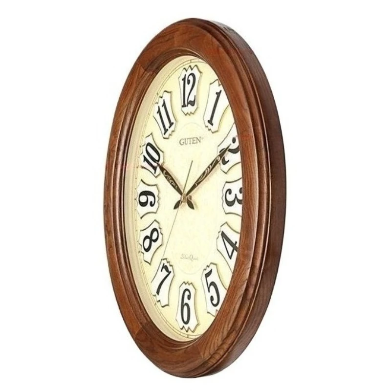 Wood Wall Clock Vintage Aesthetic Silent Wall Clocks Minimalist Creative Elegant Watch Unusual Stylish Home Decor Ornament Watch
