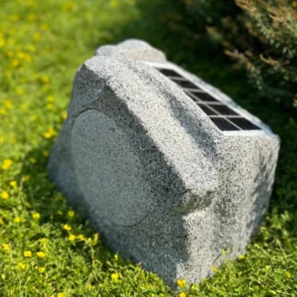 Outdoor solar rockery bluetooth speaker lawn park garden creative stone audio