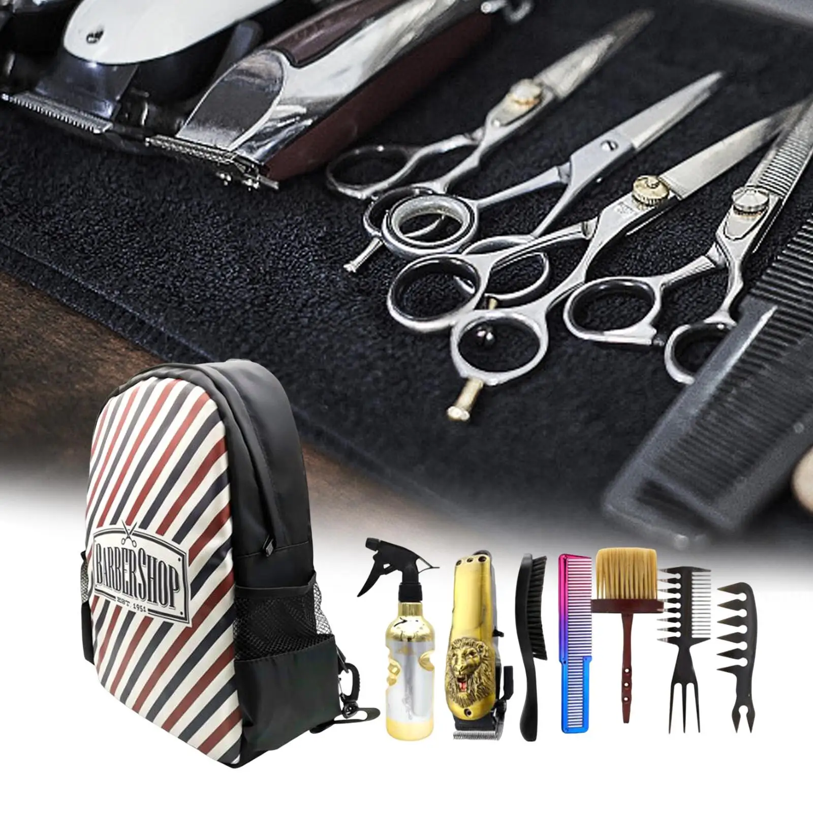 Barber Travel Backpack, saco para Clippers e suprimentos