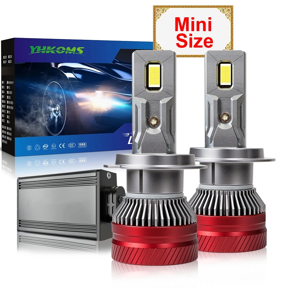 YHKOMS H7 H4 H11 Led Headlight H1 H8 H9 H11 9005 HB3 9006 HB4 Bulb Canbus Led Car Headlight 120000LM Mini Auto Led Lamp 12V 24V