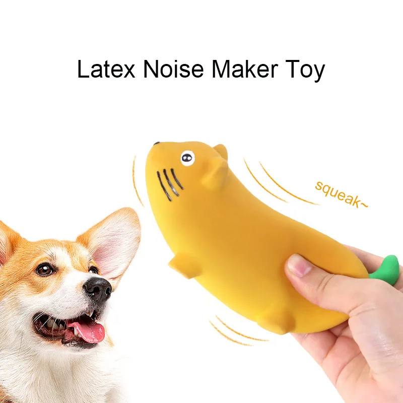 Cute Cat Mouse Squeak Squeaker Toys for Dog Latex Pet Chew Toys Sound Voice Toys Chew Training Pet Products Pets Toy Supplies