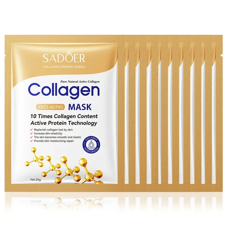 Collagen Protein Facial Masks 10-Pack 4