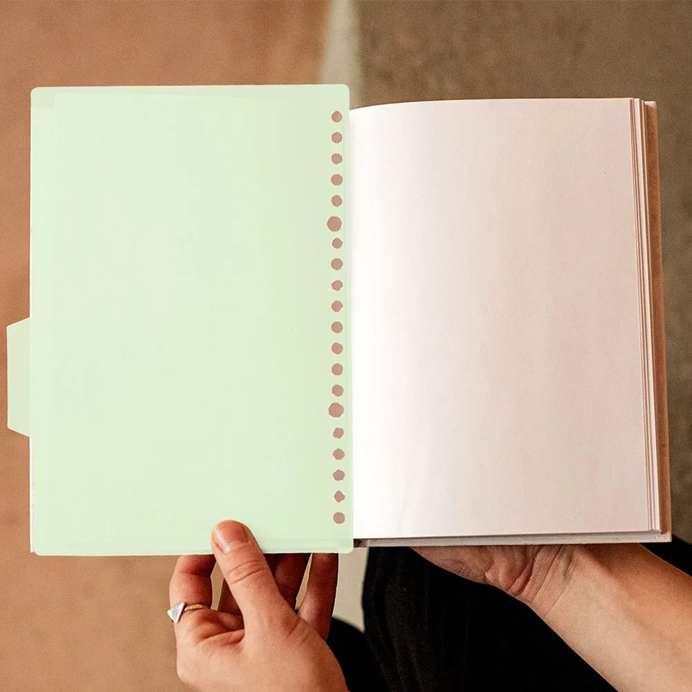 

12Sets Binder Dividers Plastic Writable Tabs Loose Leaf for Notebook Files Planner Index Markers Document Classification