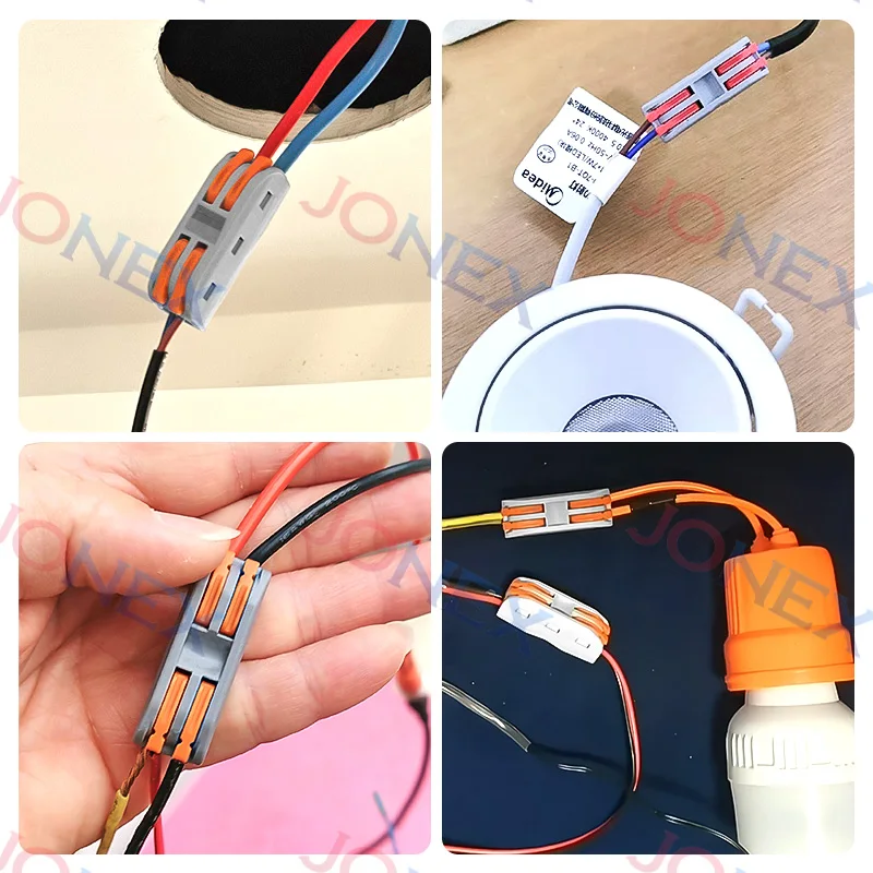 5PCS Lever Terminal Block Electrical Wire Connector Splitter for Quick Connection and Fast Splice Home LED Light Conductor Cable