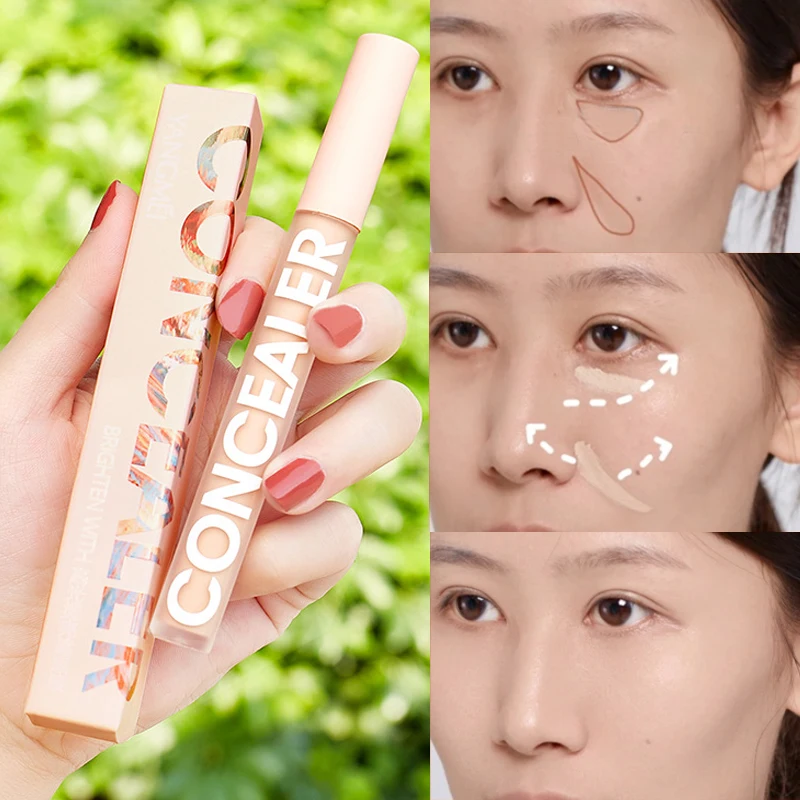 3 Colors Concealer Stick Cover Acne Spots Dark Circles Lasting Moisturizing Liquid Concealer Modify Skin Tone Foundation Cream